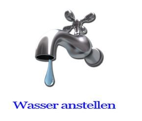 wasser abstellen
